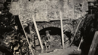excavating the tail race