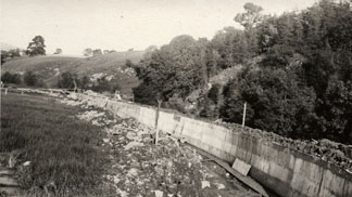 New dam wall