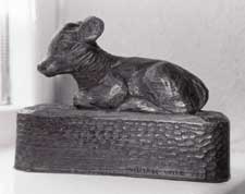 Calf woodcarving